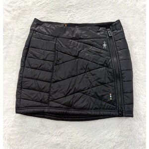 SMARTWOOL Women's SMARTLOFT Side Zip Puffer Merino Wool Lined Black Skirt XS
